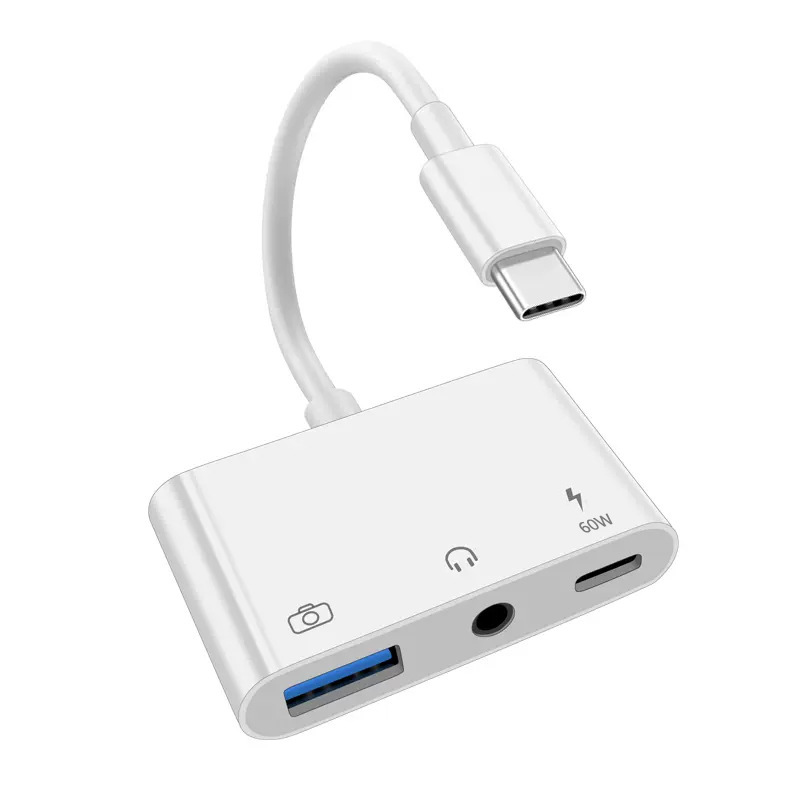 Picture of Multi-function usb extender Type-c docking station external 3.0USB-C USB flash drive digital headset 3.5mm headset