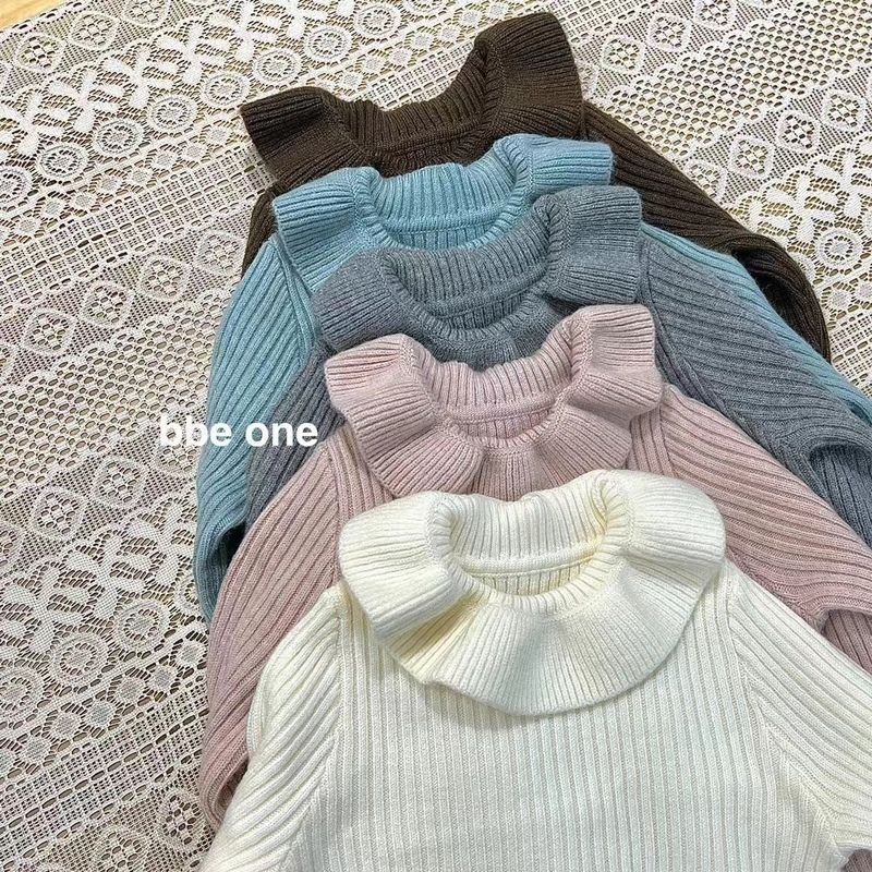 [in stock super soft glutinous giant Joker autumn and winter women's treasure base knitted lace doll collar sweater white pink