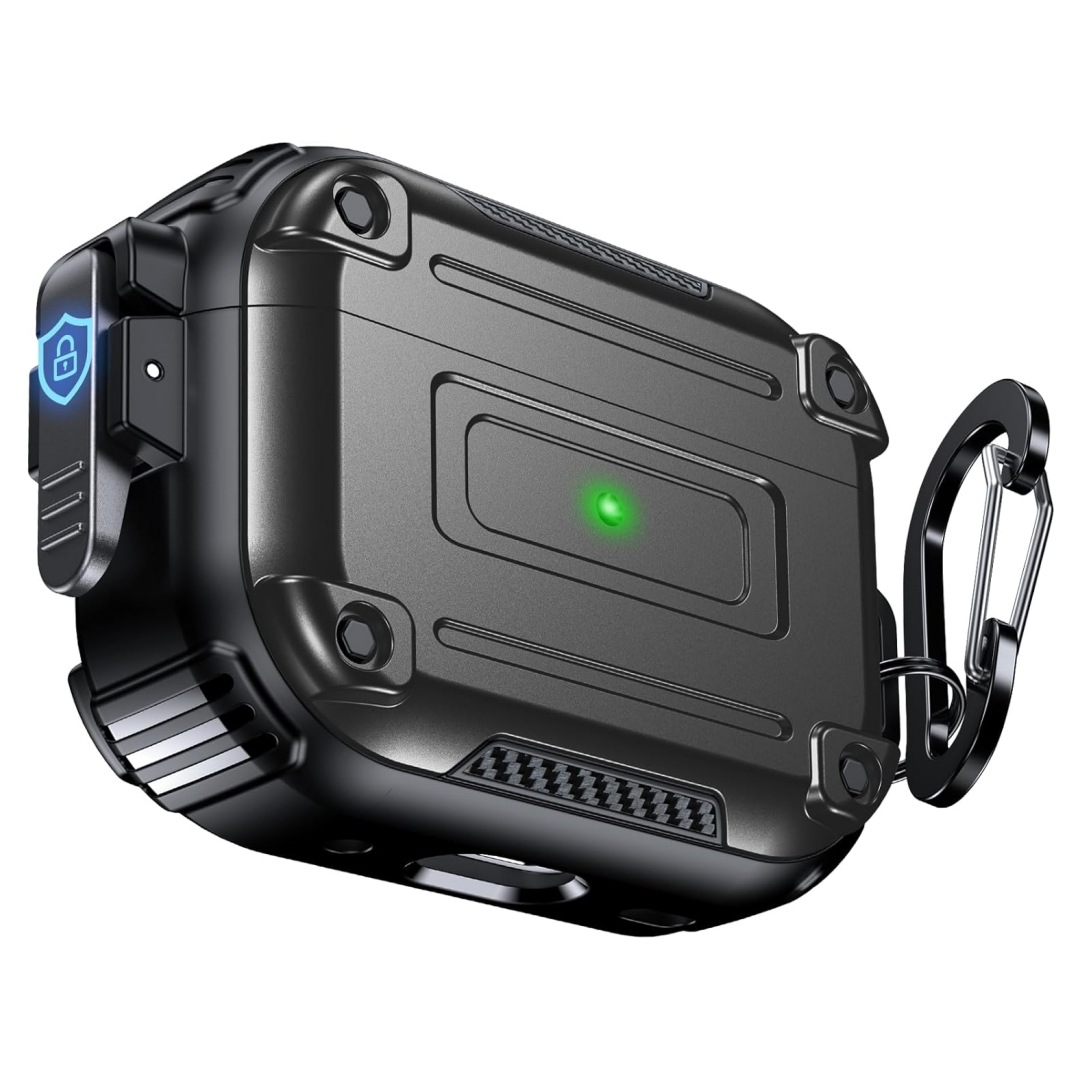 Picture of Cross-Border New Airpodspro2 Second Generation Headphone Case Suitable for Apple Airpods4 Buckle Bluetooth Protective Case