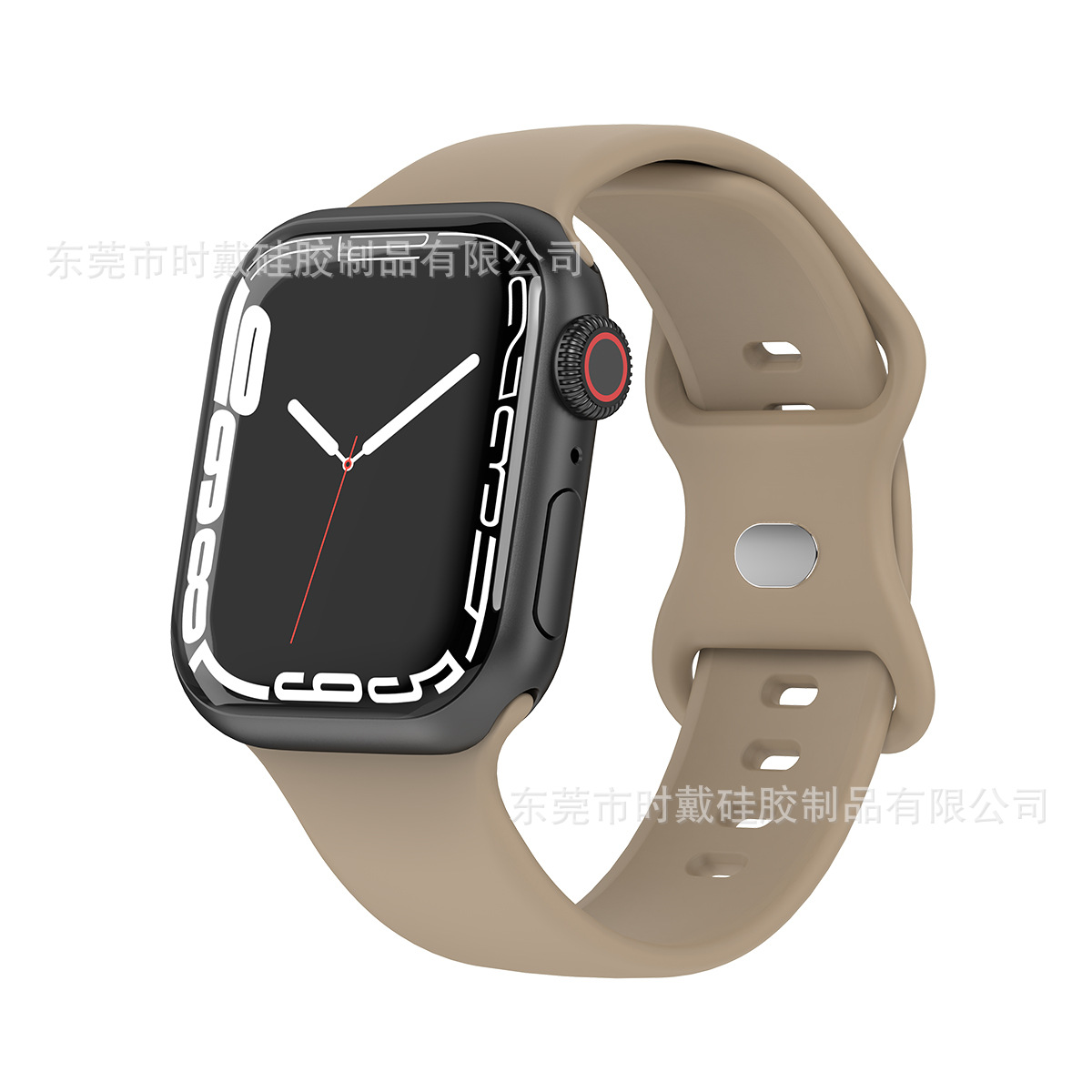 Picture of strap Watch 8 generation/Ultra/SE solid color silicone buckle iwatch strap