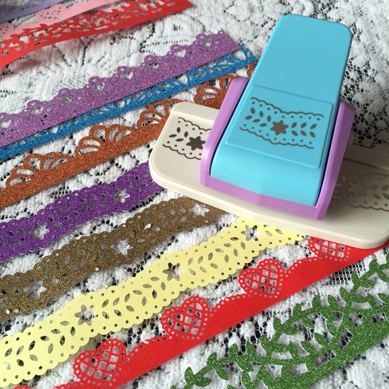 Picture of Embossing device kindergarten children DIY making tool printing machine edge pattern hollow edge beating device toy
