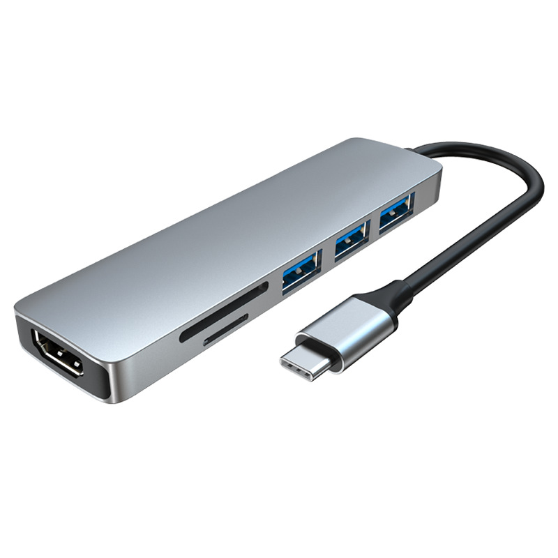 Picture of Cross-border usb c hub4k docking station for MacBook notebook six-in-one tpyec docking station