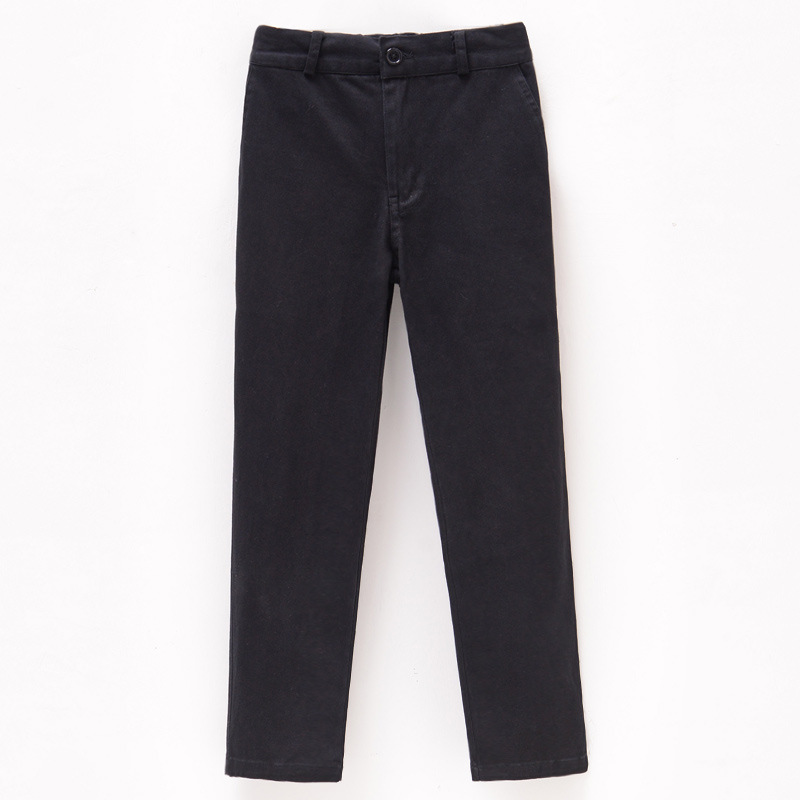 Picture of Children's khaki school uniform pants big children primary school boys and girls stretch cotton pants pants a generation of hair