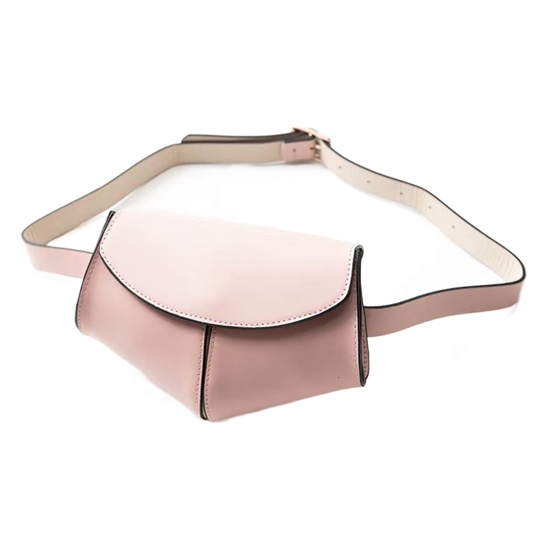 Spring 2023 Pu peach heart waist bag shoulder waist bag with magnetic buckle belt cosmetic bag factory direct sales