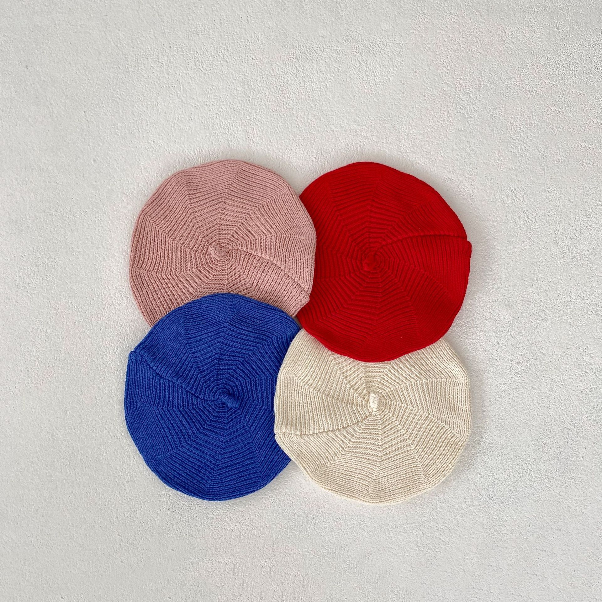 Picture of Ins2025 Autumn and Winter New Style Male and Female Baby Infants 3 Months to 3 Years Old Beret Multi-Color Optional Versatile