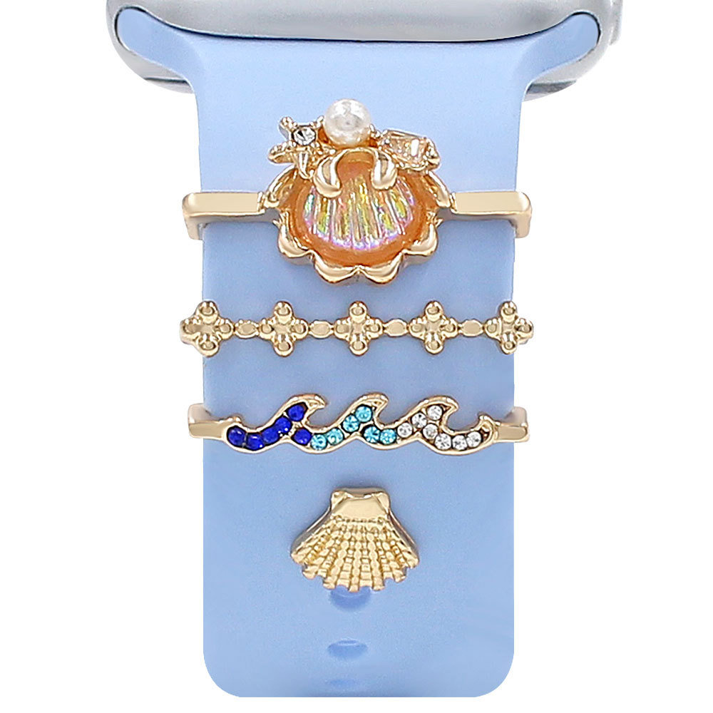 Picture of For Apple Watch Watch Watch Universal Silicone Strap Color Shell Decoration