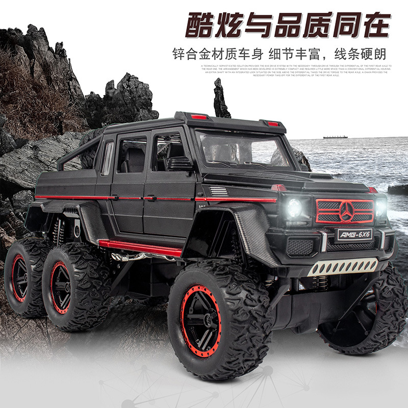 Picture of Foam Box 1:24 Mercedes-Benz G63 6x 6 alloy car model 6 door back force sound and light new Chenghai wholesale