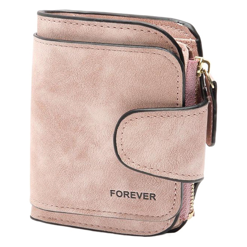 Cross-Border Retro Nubuck Leather Women's Wallet Short Multi-Card Slot Coin Purse Buckle Wallet Student Small Clutch Bag