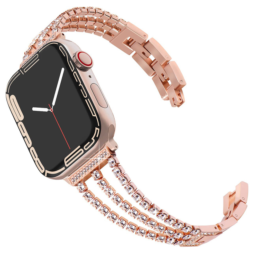 Picture of Suitable for Apple Watch Apple Watch Chain Diamond Denim Chain Women's Fashion S10 Strap