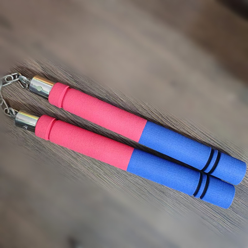 Picture of Wholesale PVC sponge nunchakus novice practice nunchakus multicolor optional taekwondo martial arts supplies show stick