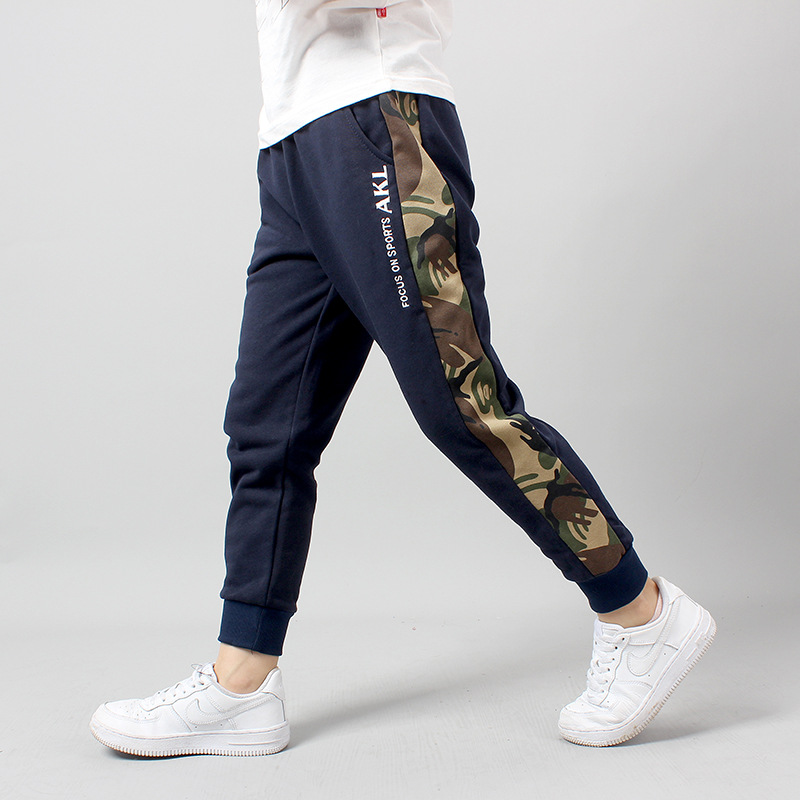 Picture of Autumn Children's Pants Korean Style New Children's Sports Long Pants Big Children's Pure Cotton Casual Anti-Mosquito Pants Children's Pants Wholesale