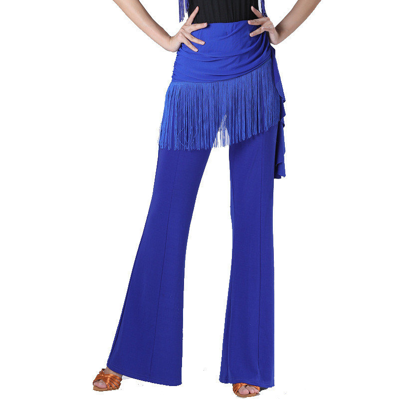 Picture of Sailor Dance Forest Knight Women's New Tassel One-piece Trousers Square Dance Latin Dance Jitterba Dance Culottes