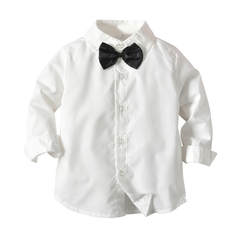 Picture of Children's Gentleman suit Children's Clothing Autumn Boy's Plaid Vest Three-piece suit Shirt Trousers Clothes One-piece