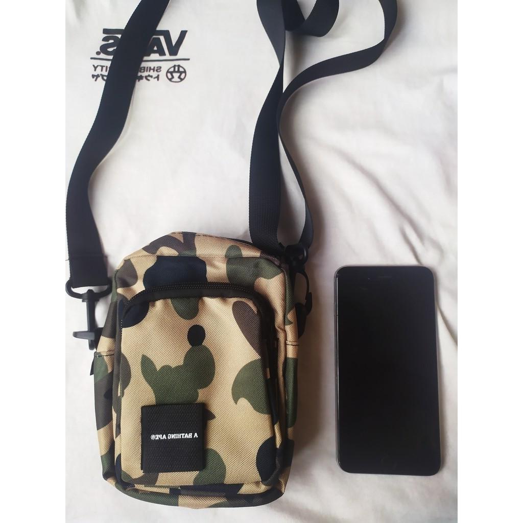 Picture of Sundays camouflage black two-color optional mini casual carry-on shoulder small satchel mobile phone bag color bag packaging