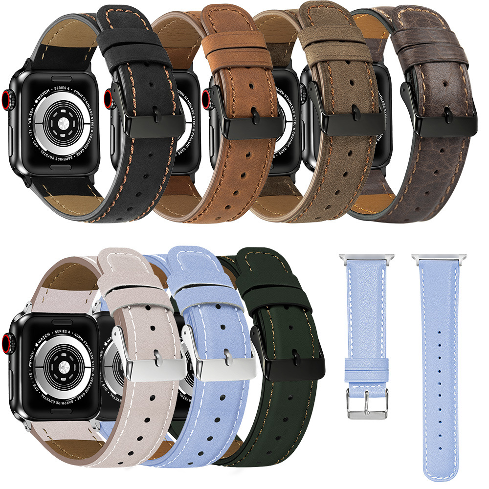 Picture of For Apple Strap Leather applewatch Strap Apple iwatch8 Strap Genuine Leather Apple Strap Hot