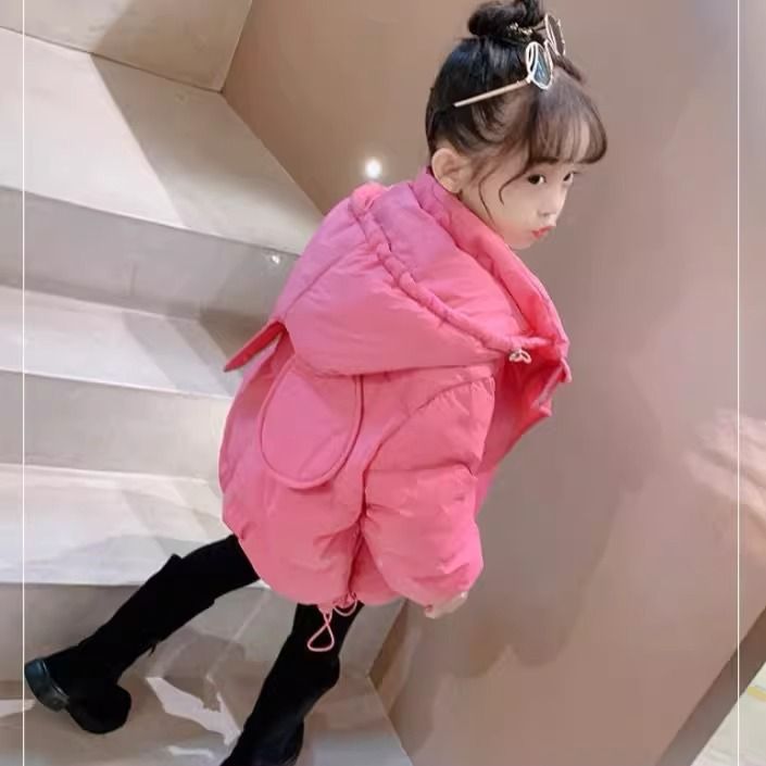 Picture of Children's Clothing Women's Mid-length Cotton-padded Coat Thickened 2024 Winter Clothing New Mid-length Children's Warm Cotton-padded Coat Korean Style Coat Women's Cotton-padded Jacket