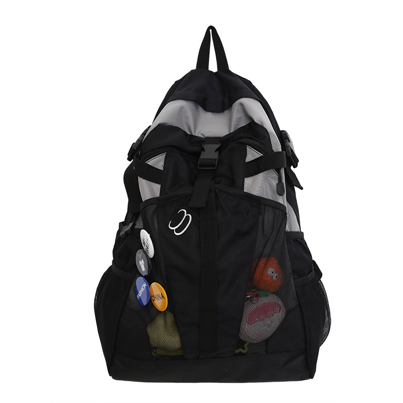 Picture of Backpack Men's 2023 New Couple's Large Capacity Workwear Travel Bag Junior High School Students Computer Bag Travel Backpack