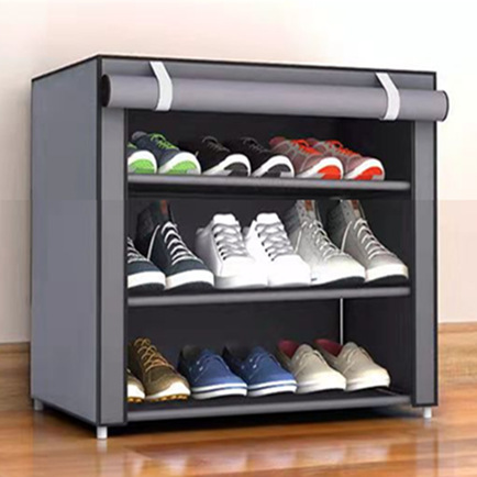Picture of Simple Shoe Rack Multi-layer Steel Pipe Assembly Dustproof Shoe Cabinet Student Dormitory Home Storage Cabinet Economical Shoe Cabinet Shoe Rack