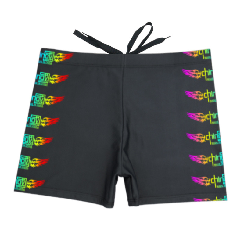 Picture of Factory wholesale boxer swimming trunks men's high waist swimming trunks conservative hot spring beach flame anti-embarrassing sexy tide