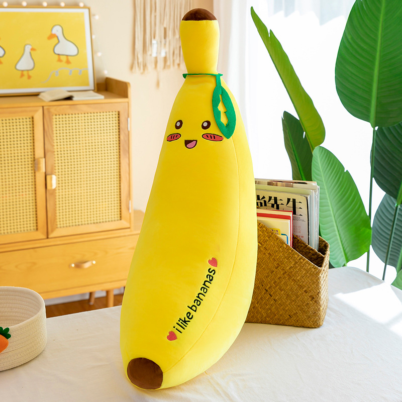 Picture of Foreign trade software banana plush toy pillow simulation fruit pillow children doll doll gift wholesale