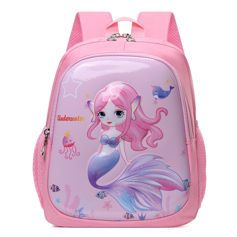 Picture of New Track Children's Backpack 2024 New Cartoon Pattern Kindergarten Large Capacity Backpack