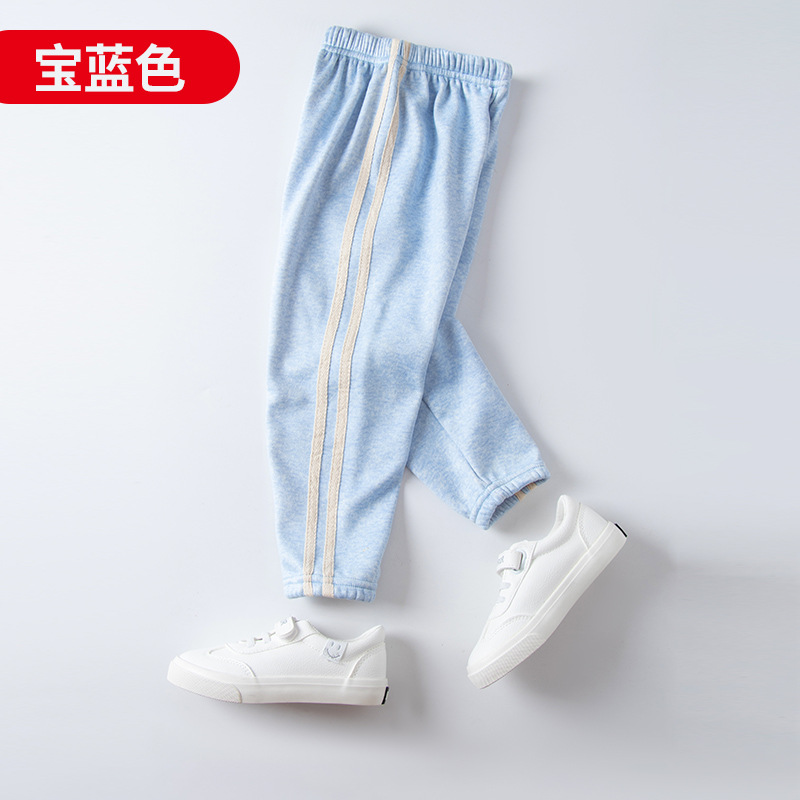 Picture of Men's and Women's Pants Fleece-lined Thickened Autumn Wear Children's Sports Pants Outer Wear Women's Spring and Autumn Warm Casual Pants