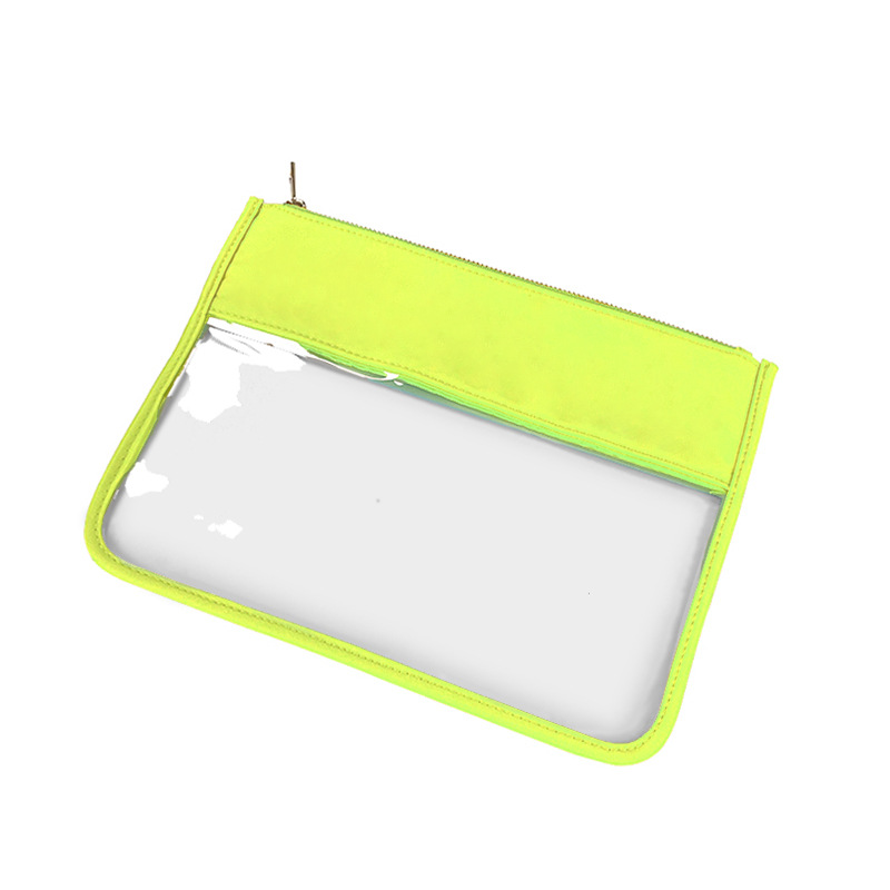 Picture of Simple PVC Transparent Shrunken Bag Waterproof Cosmetic Bag Beach Waterproof Mobile Phone Bag S/M Large Capacity Breathable Cosmetic Bag
