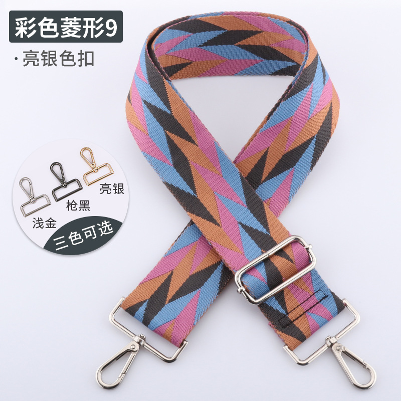 Picture of New Color Diamond Strap Adjustable Shoulder Strap 5cm Widened Shoulder Strap Strap Strap Single Shoulder Crossbody Strap in stock