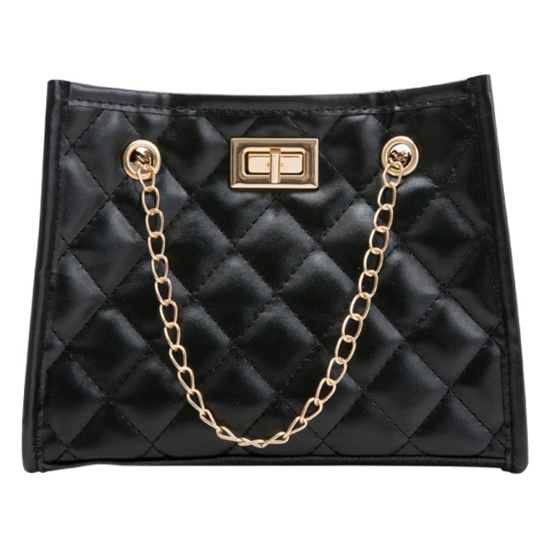 Foreign Trade Women's Bag Wholesale 2023 New Fashion Simple Crossbody Shoulder Bag Quilted Chain Small Square Bag Dropshipping