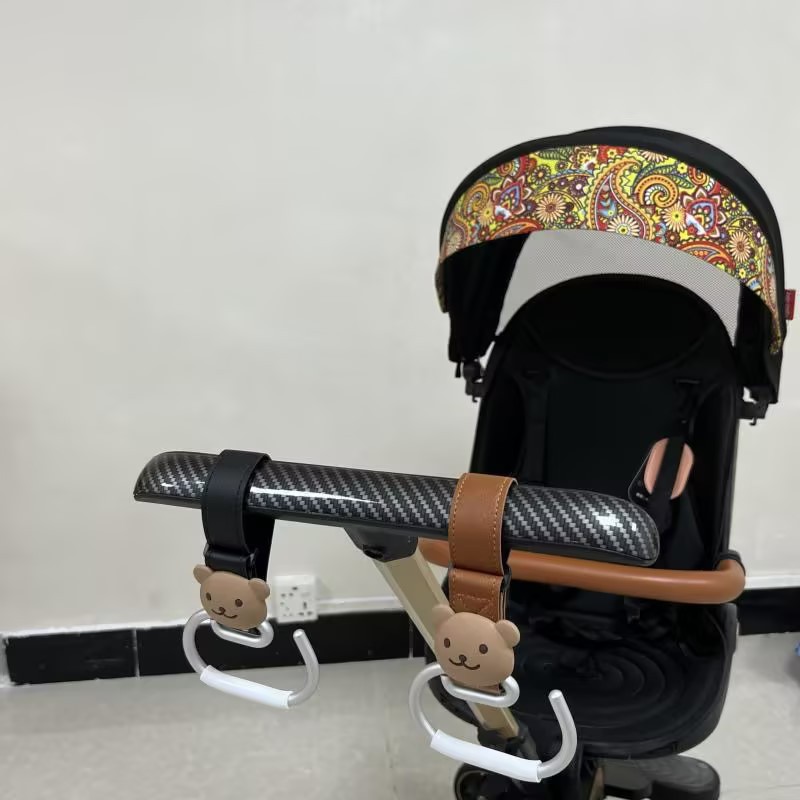 Picture of Ins Korean Style Cartoon Bear Baby Stroller Hook Outdoor Baby Walking Artifact Multifunctional Baby Stroller Strap