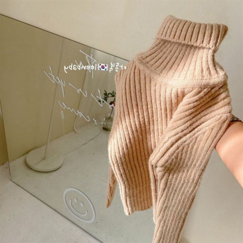 Picture of [in stock] autumn and winter children's high collar base sweater thick winter boys and girls sweater baby warm