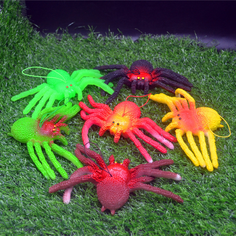 Picture of Large Artificial Prank Soft Rubber Spider Toy Cognitive Kidsren's Insect Scary Poisonous Spider