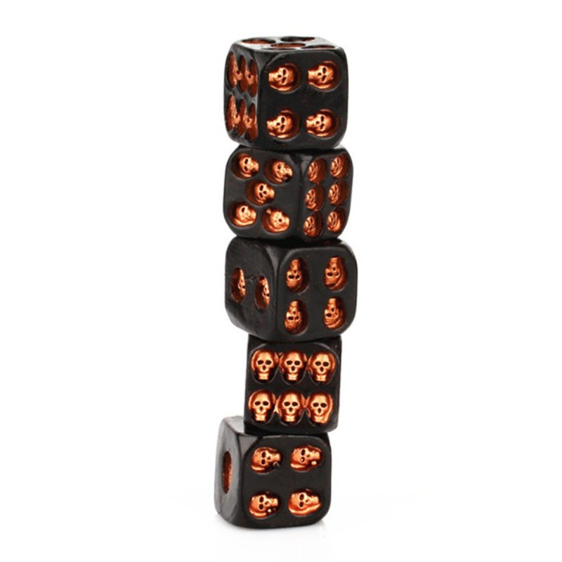 Picture of Black Skull Dice Game New Strange Casual Toys Creative Festival Party Funny Carnival Bar Wine Utensils