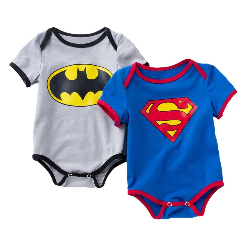 Factory Direct Sales Blue Short-Sleeved Romper 0-2 Years Old Male and Female Baby Cartoon Jumpsuit Romper Baby Jumpsuit Trendy