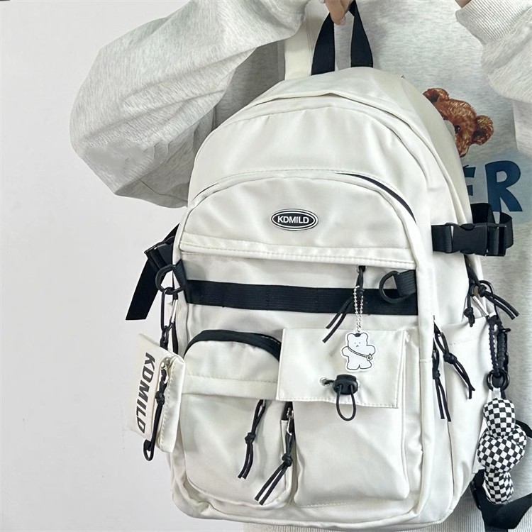 Picture of Korean-style Retro Tooling College Student Schoolbag Senior high school Junior High School Student Simple All-match Backpack Large Capacity Backpack for Men and Women
