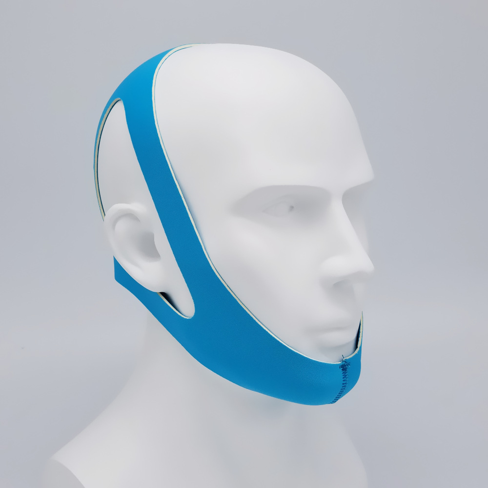 Picture of Triangle anti-snoring belt chin belt V-face pressure mask snoring belt face support strap health care fixed breathing correction belt