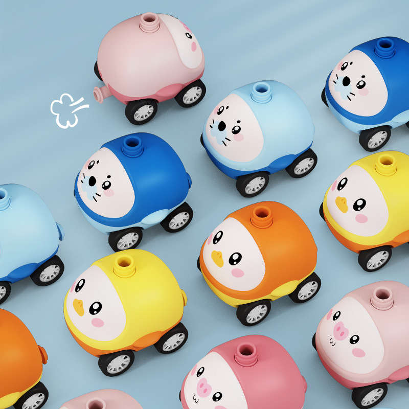 Picture of Children's Pig Air Power Bleo Car Fly Toy Girls Boys Internet Celebrated Explosions 3-year-old Educational Car