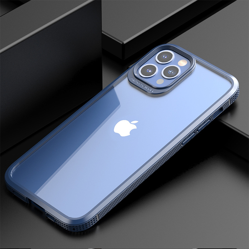 Picture of For Apple 12Pro Max Mobile Phone Case New Transparent iPhone 12Pro Drop-resistant Protective Case 11Pro Max