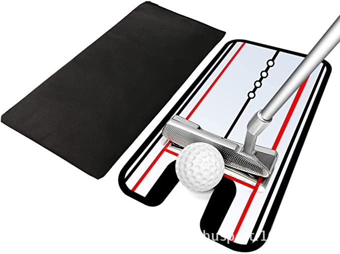 Picture of golf putter mirror putter exerciser swing practice posture correction golf hitting mat golf supplies