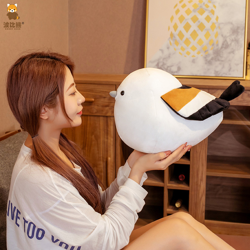 Picture of New Down Cotton Tits Bird Soft Round Fat Choo Plush Toy Pillow Cross-border Large Catch Baby Machine
