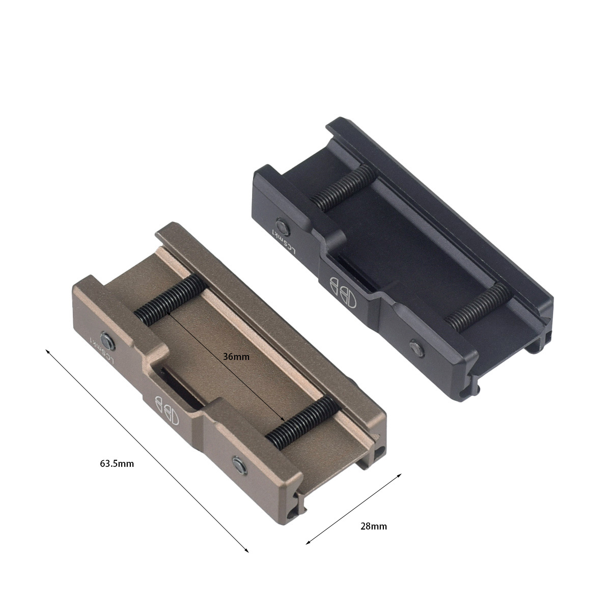Picture of Outdoor Tactical Peq Flashlight Rat Tail Metal Holder Sf Flashlight Dbal-A2 Laser Box Rat Tail Slot Switch