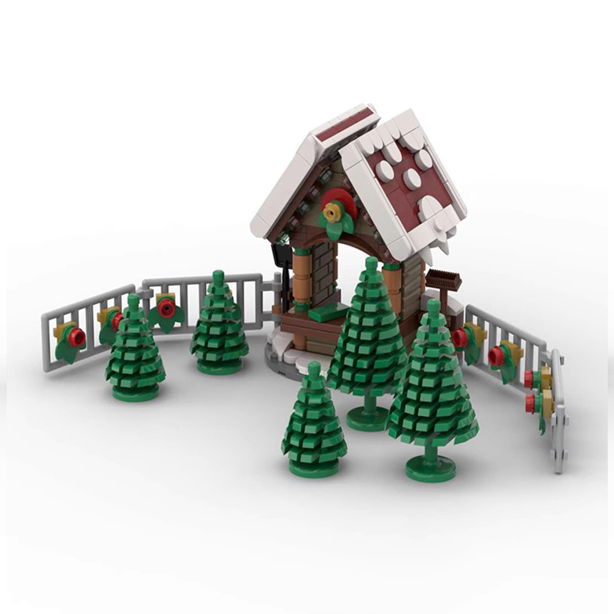 Picture of Cross-border MOC Building Blocks Set Winter Christmas Series Christmas Tree Toy Model Match Compatible Lego Puzzle