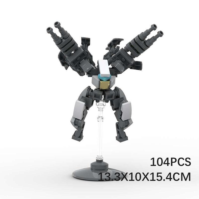 Picture of MOC building blocks compatible with Lego minicomputer assembly exoskeleton robot educational ornaments hand-made DIY building blocks