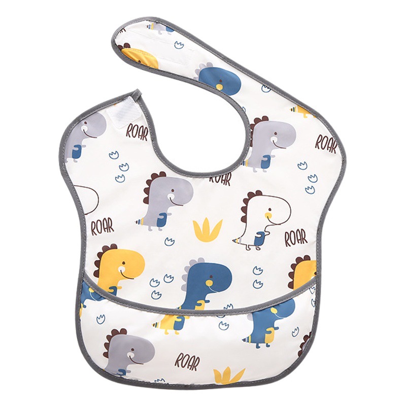 Spring and summer children's overalls eating anti-dirty artifact baby bib anti-saliva towel baby bib super soft food pocket