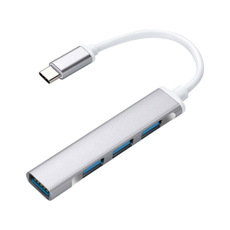 Picture of Type-C one-to-four USB3.0 expansion dock adapter MAC book mobile phone four-in-one converter OTG