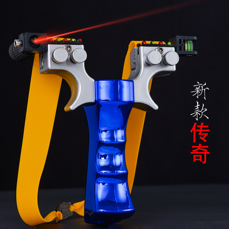 Picture of Slingshot legend double wire large support head resin seamless handle laser flat rubber band accessories slingshot factory wholesale