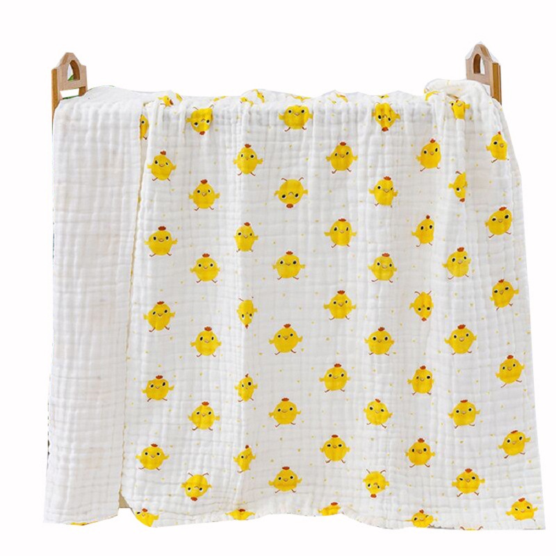 Picture of Six-layer gauze cotton children's quilt cartoon printing baby bath towel thick absorbent factory wholesale summer quilt