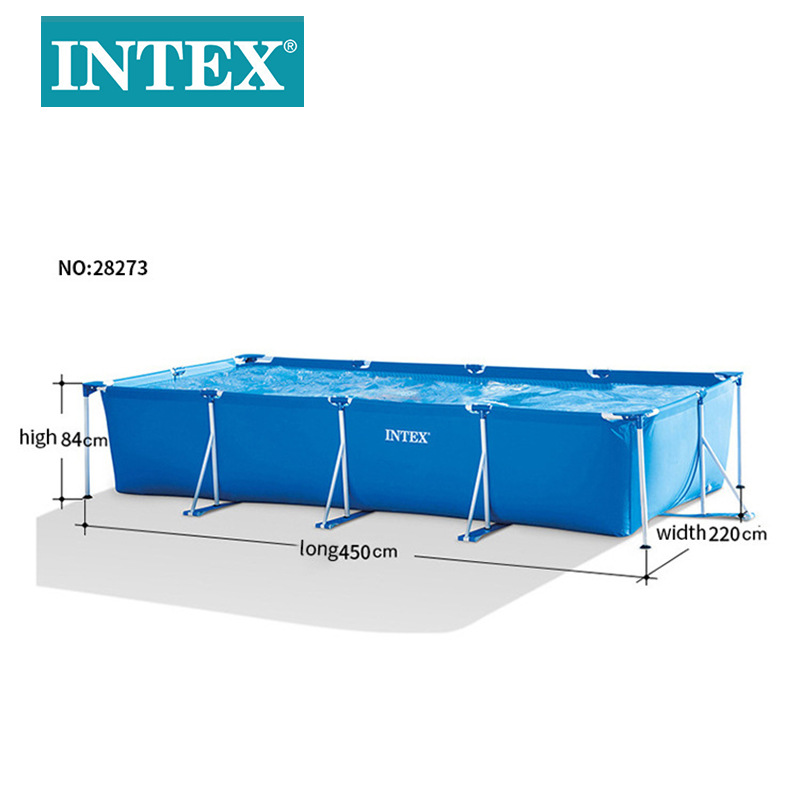 Picture of INTEX swimming pool square bracket pool round bracket pool family outdoor private large play pool