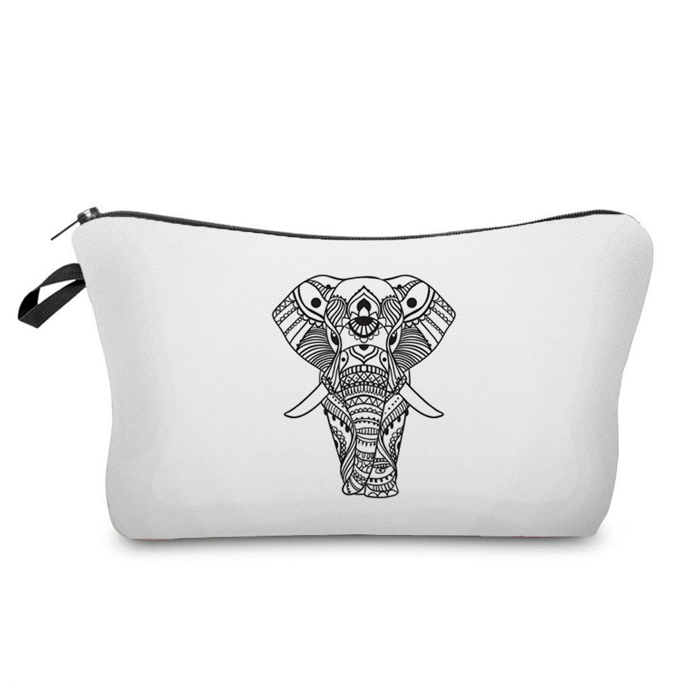 Picture of Factory Direct geometric printing cosmetic bag simple pattern wash bag portable travel cosmetics storage bag