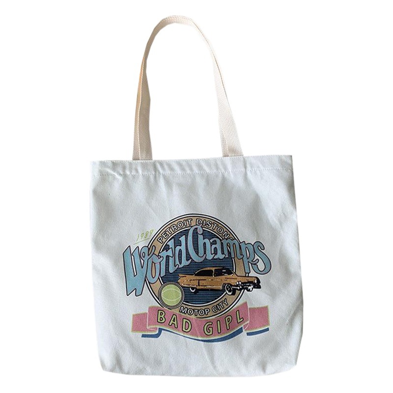Large Capacity Bag 2021 New Arrival Canvas Bag Women's Shoulder ulzzang Japanese Style Cute Student Canvas Bag ins Trendy